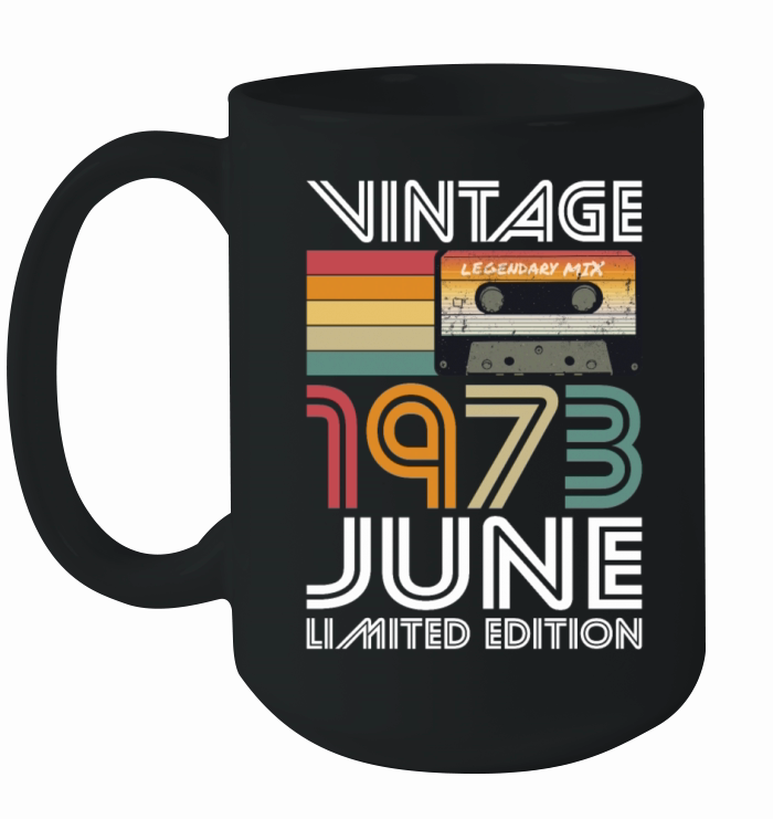 50th birthday june 1973 vintage 1973 Ceramic Mug