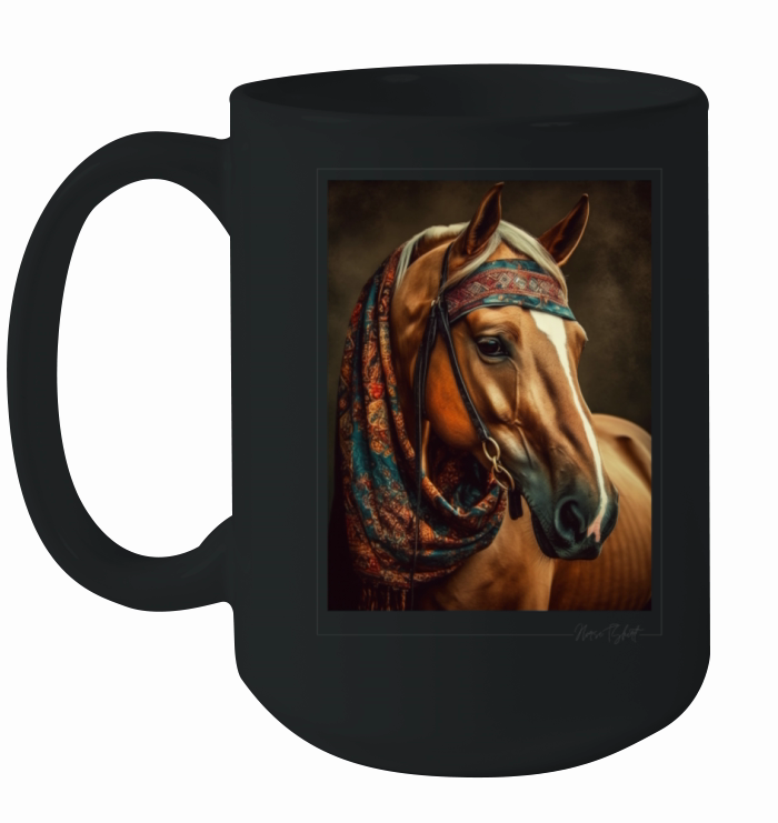 horse vintage style Ceramic Mug