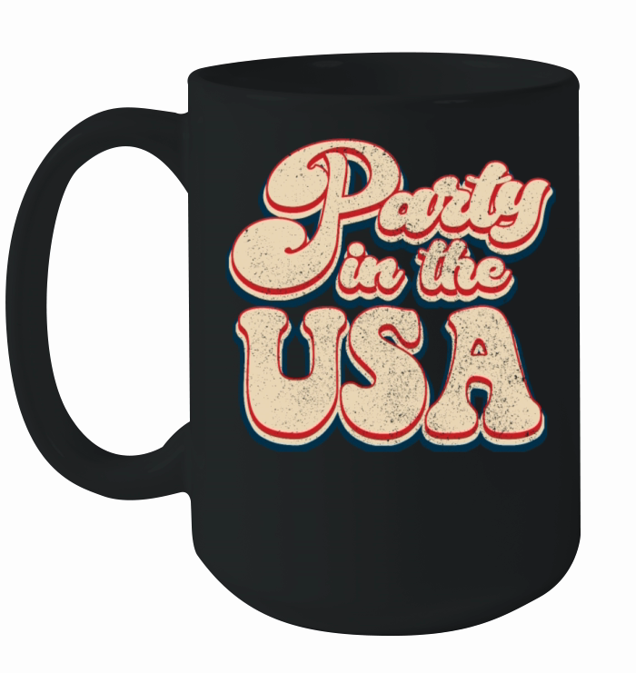 Vintage Classic Party in the USA Patriotic 4th of Ceramic Mug