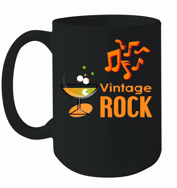 VINTAGE ROCK Ceramic Mug