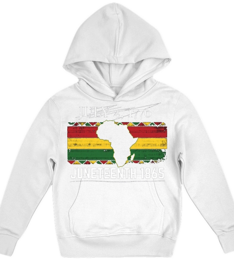 1865 Juneteenth Funny Proud African Black History Kids Hoodie