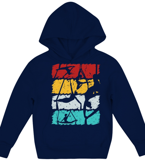 Aerialist Vintage Air Yoga Acrobatics Women Aerial Kids Hoodie