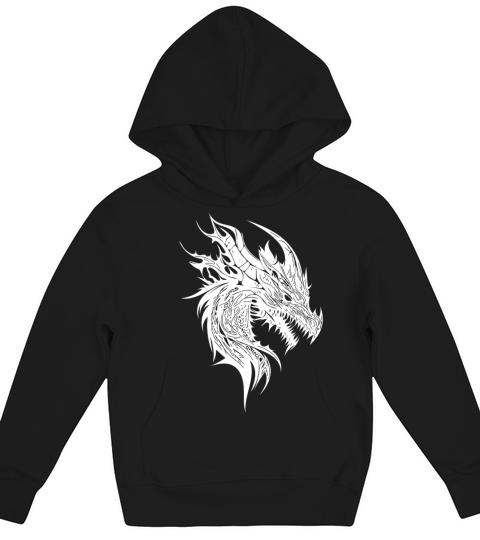 Grim Vintager Dragon In Nature Scale Dress Kids Hoodie