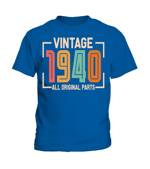 Vintage 1940 All Original Parts Kids T-Shirt