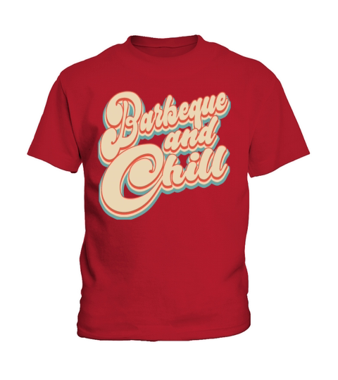 Vintage Barbeque and Chill Patriotic 4th of July Kids T-Shirt