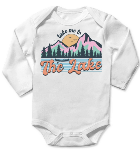 The Lake Long Sleeve Baby One-Piece