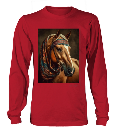 horse vintage style Long sleeved Unisex