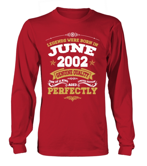 Vintage Aged To Perfection June 2002 Long sleeved Unisex