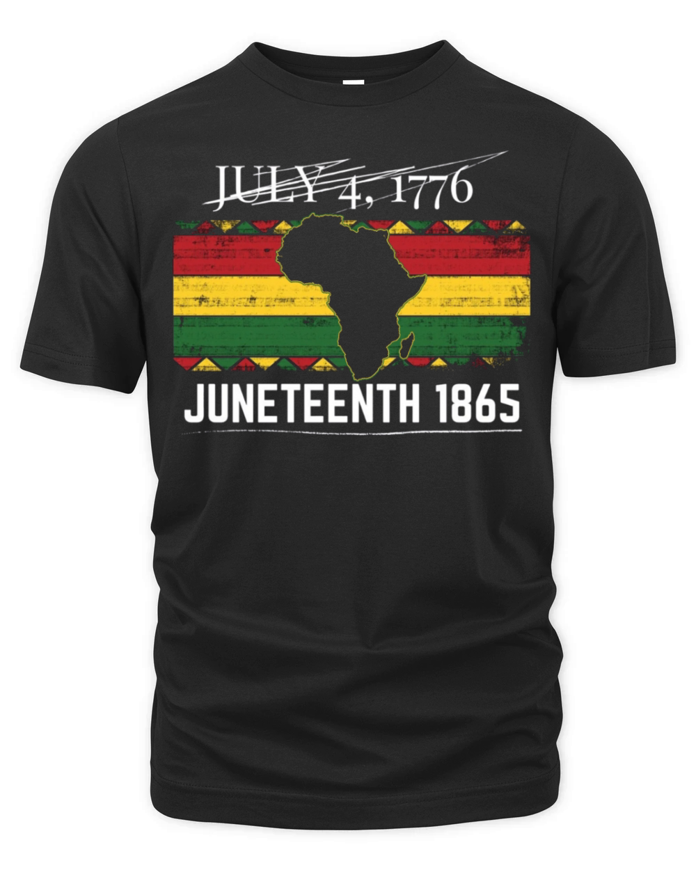 1865 Juneteenth Funny Proud African Black History Organic Unisex T-shirt