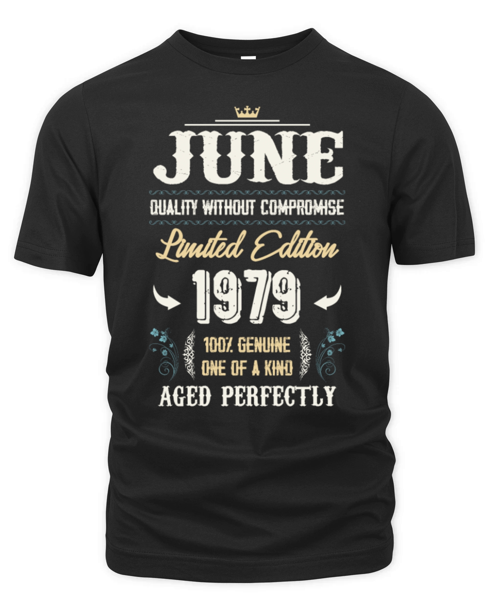 June 1979 Vintage Birthday Present Organic Unisex T-shirt