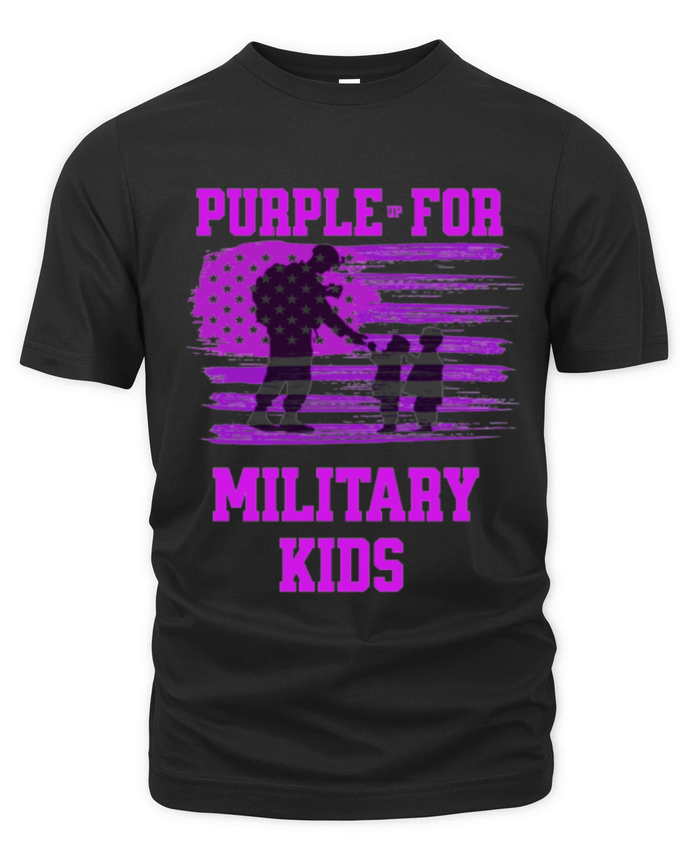 purple up for military kids Organic Unisex T-shirt