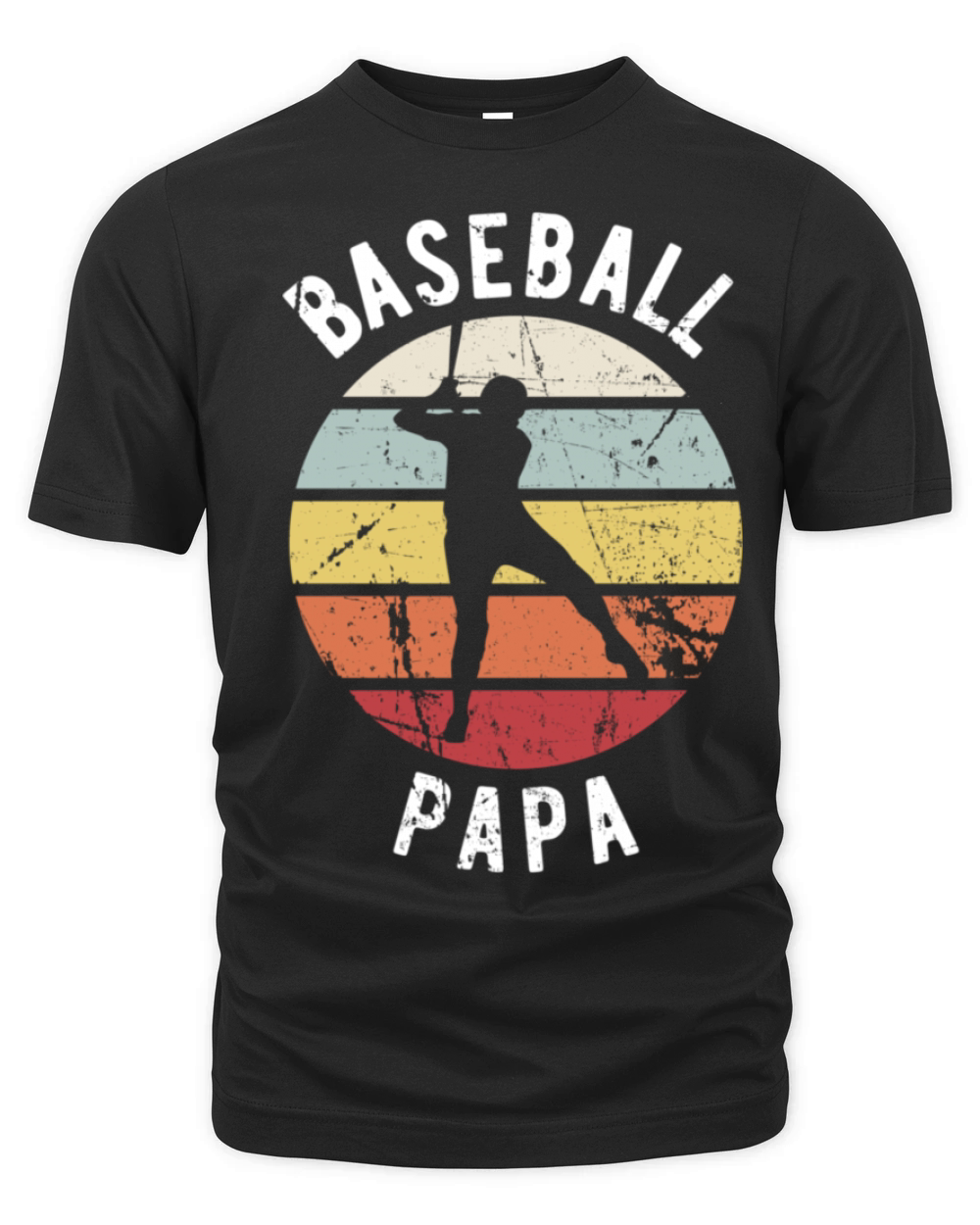 Retro Vintage - Sports Fan - Funny Baseball Papa Organic Unisex T-shirt