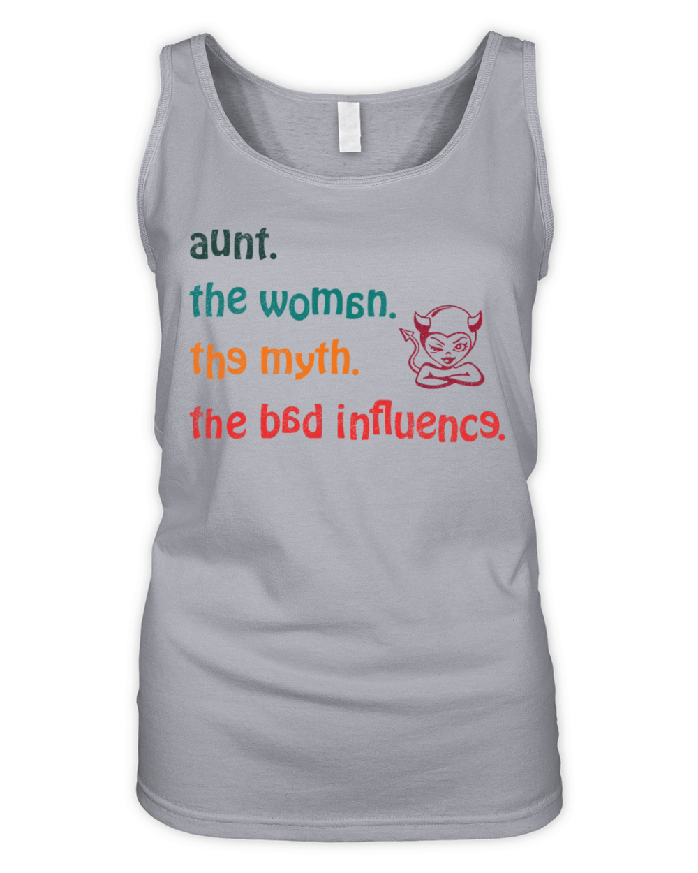 aunt the woman the myth the bad influence vintage Organic Women's Tank Top