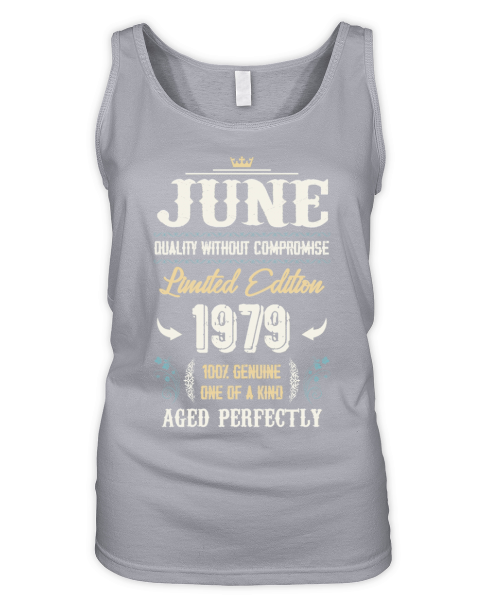 June 1979 Vintage Birthday Present Organic Women's Tank Top