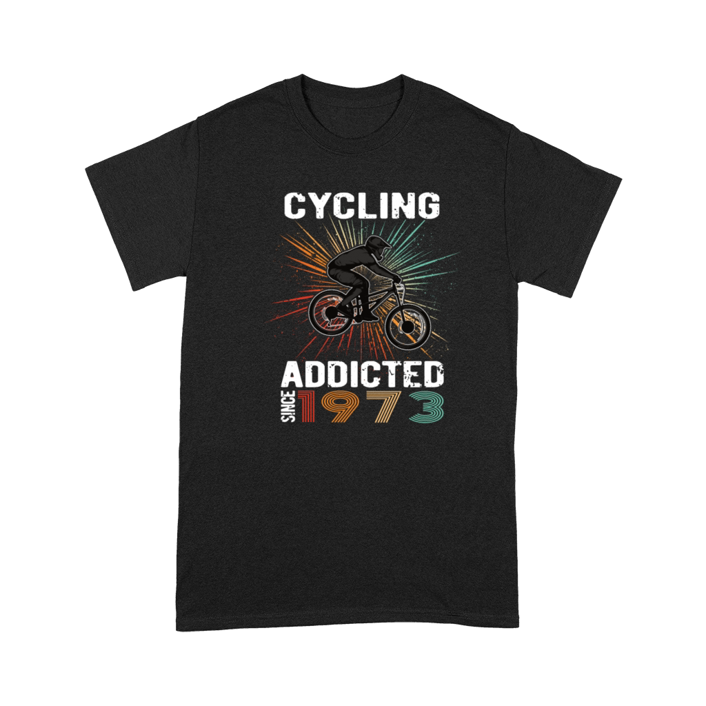 50 Birthday 1973 Vintage Retro Bicycle Cyclist Premium T-shirt