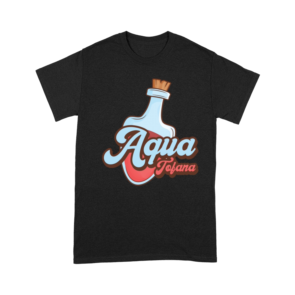 Aqua Tofana Vintage Poison Bottle Line Art Crime Premium T-shirt