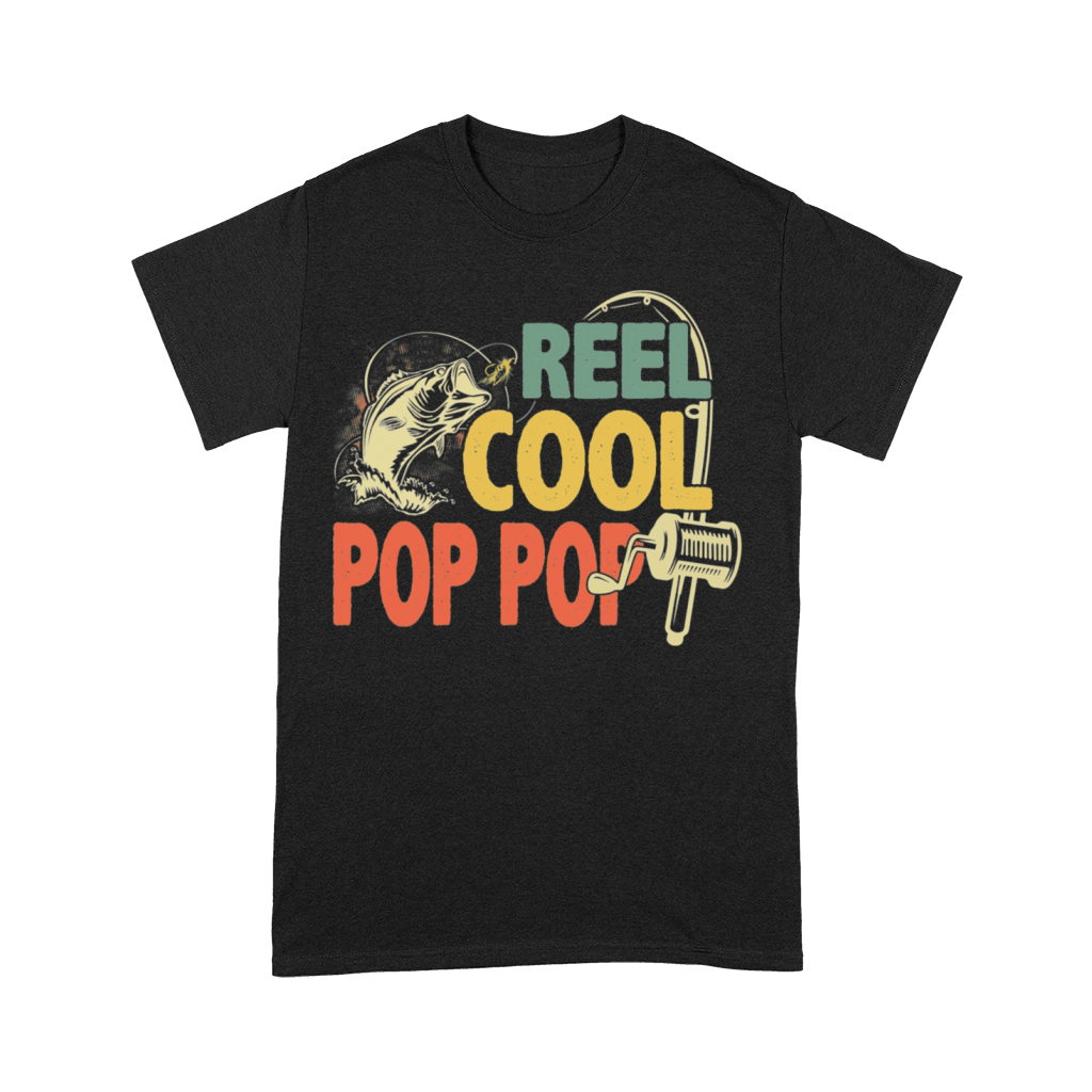 Fathers Day Vintage Reel Cool Pop Pop Premium T-shirt