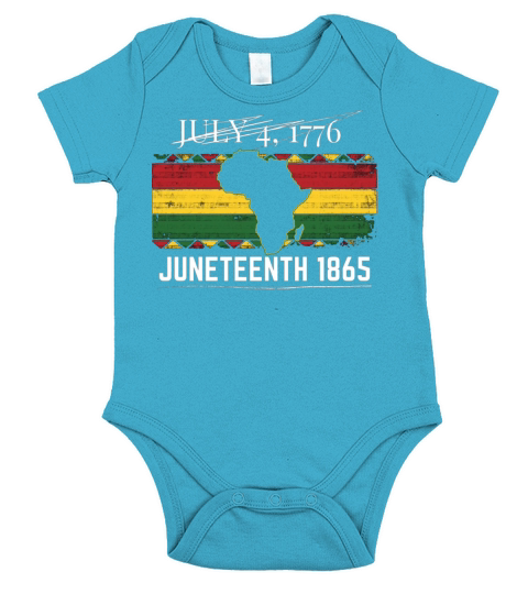 1865 Juneteenth Funny Proud African Black History Short Sleeve Baby One-Piece