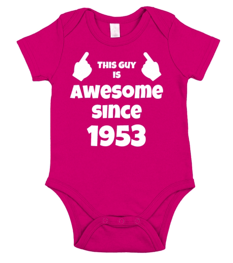 70th Birthday Vintage 1953 Short Sleeve Baby One-Piece