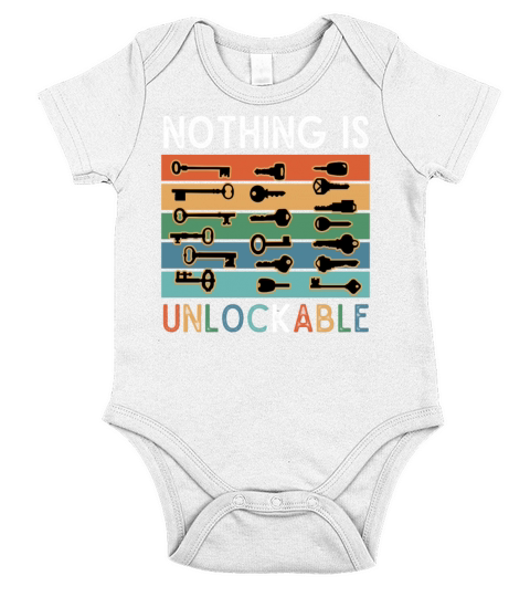 Locksmith Nothing Is Unlockable Pick Tools Short Sleeve Baby One-Piece