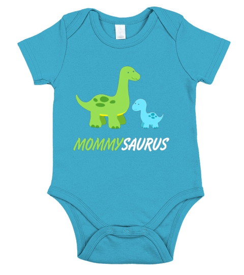 Mommysaurus Cute And Sweet Mom Family Dino Short Sleeve Baby One-Piece