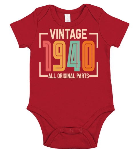 Vintage 1940 All Original Parts Short Sleeve Baby One-Piece