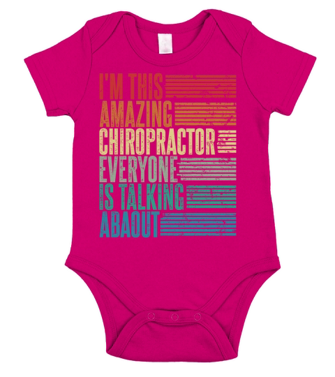 Vintage Chiropractor Profession Gift Retro Short Sleeve Baby One-Piece