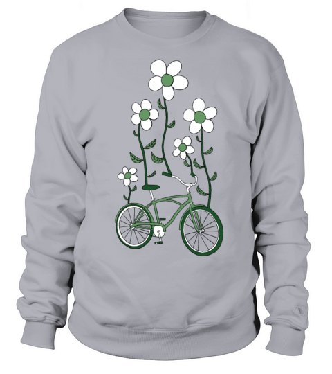 bike flowers shirt Sweatshirt Unisex