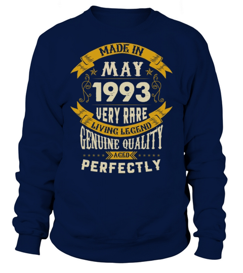 May 1993 Vintage Birthday Present Sweatshirt Unisex