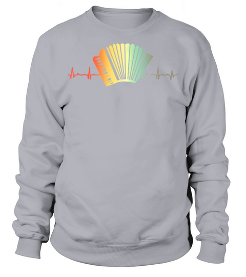Retro Heartbeat Piano Air Accordion Squeezebox Sweatshirt Unisex