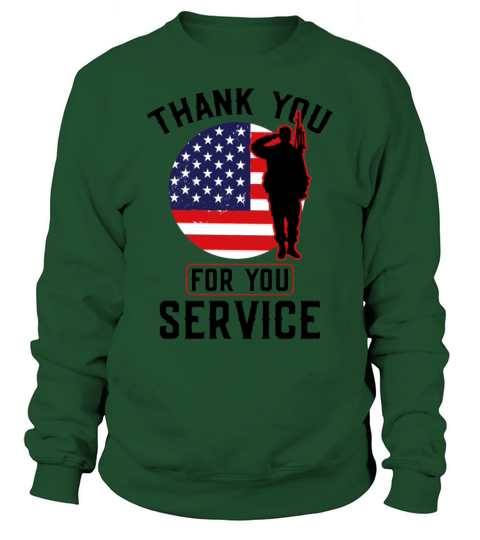 Veterans Day Thank You For Your Service Sweatshirt Unisex