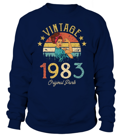 Vintage 1983 Made In 1983 39th Birthday Women 39 Y Sweatshirt Unisex