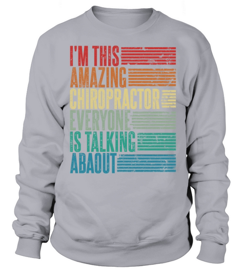 Vintage Chiropractor Profession Gift Retro Sweatshirt Unisex