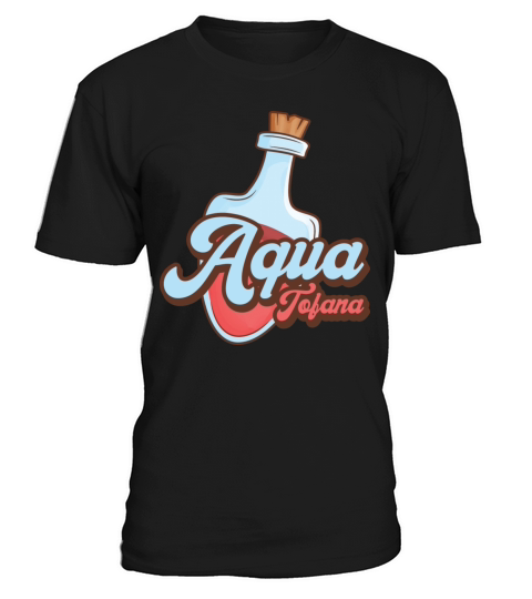 Aqua Tofana Vintage Poison Bottle Line Art Crime T-Shirt Unisex