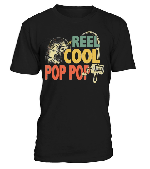 Fathers Day Vintage Reel Cool Pop Pop T-Shirt Unisex
