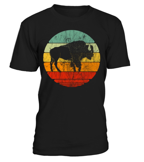 Retro Vintage Bison T-Shirt Unisex
