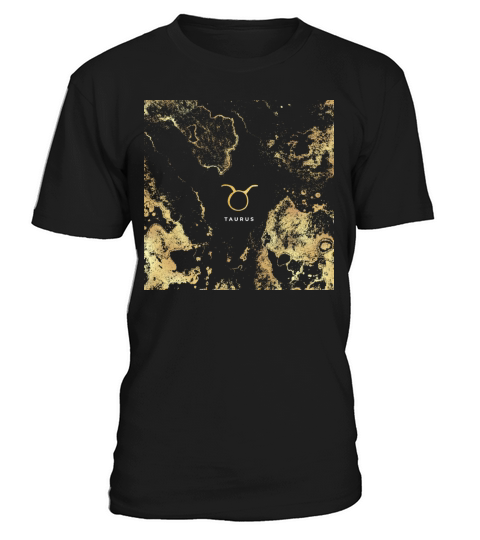 Taurus symbol with gold marble T-Shirt Unisex