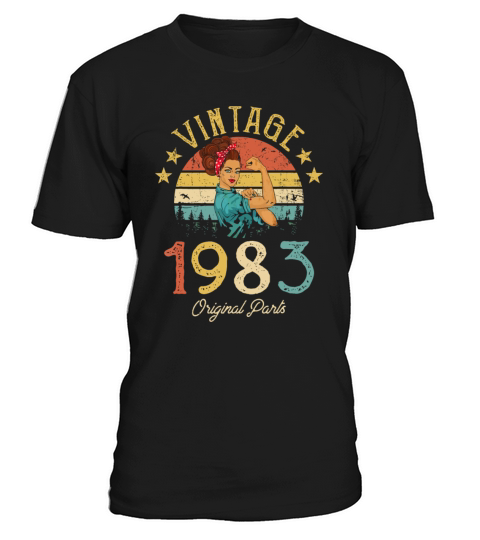 Vintage 1983 Made In 1983 39th Birthday Women 39 Y T-Shirt Unisex