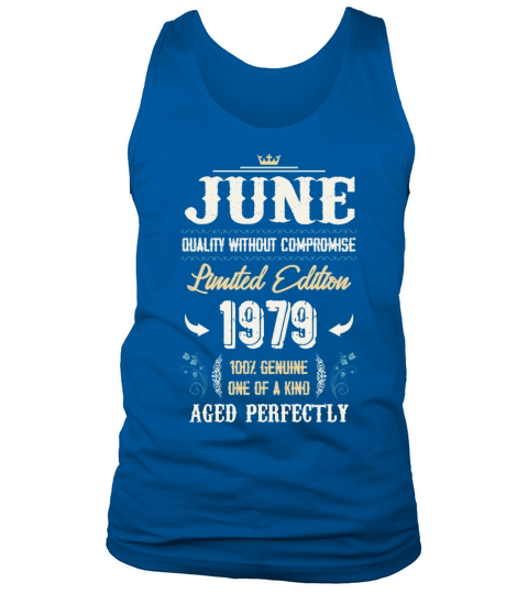 June 1979 Vintage Birthday Present Tank Top Unisex