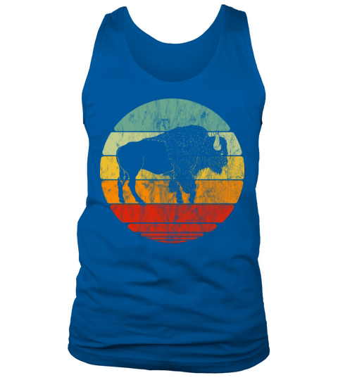 Retro Vintage Bison Tank Top Unisex