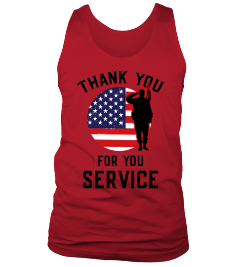 Veterans Day Thank You For Your Service Tank Top Unisex