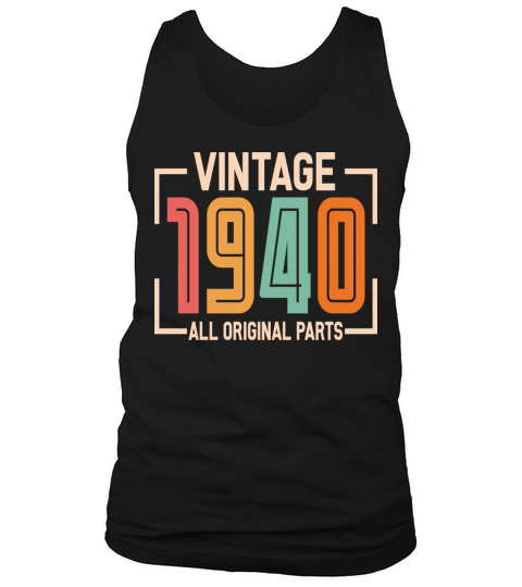 Vintage 1940 All Original Parts Tank Top Unisex