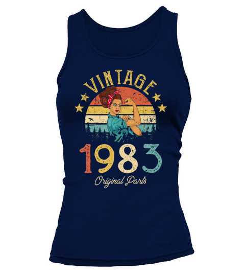 Vintage 1983 Made In 1983 39th Birthday Women 39 Y Tank top Woman