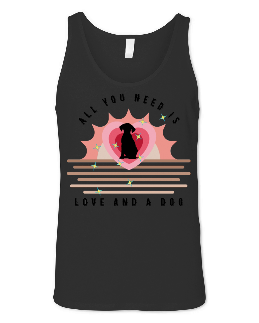 All you need is love and a dog Unisex Jersey Tank