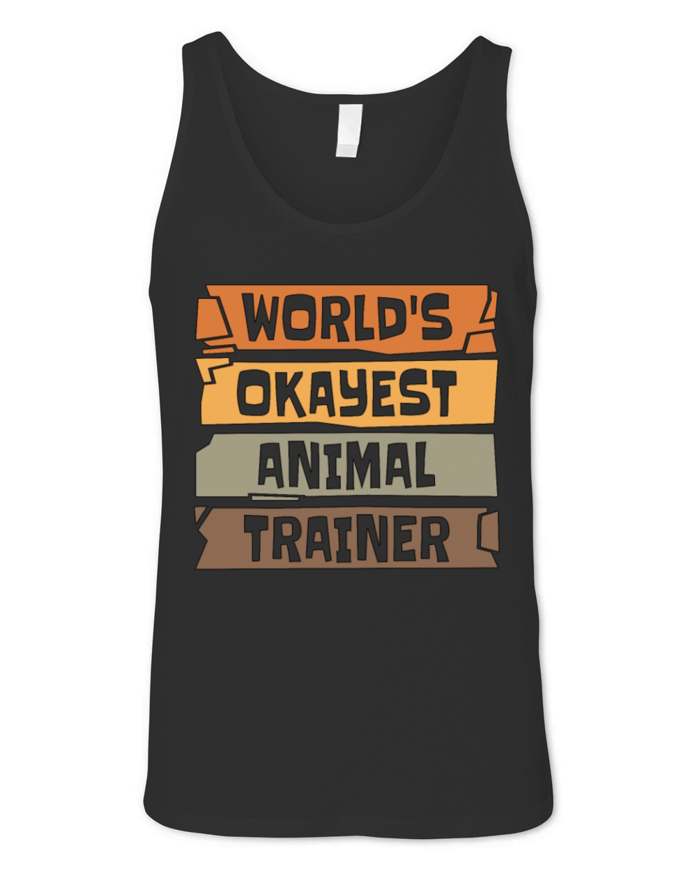 Animal Trainer Worlds Okayest Animal Zookeeper Unisex Jersey Tank