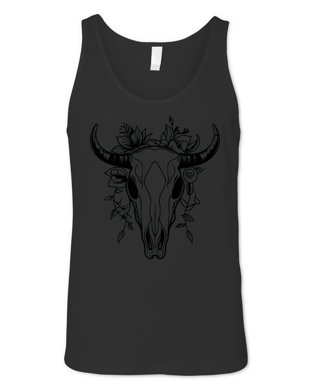 Cow Skull Boho Unisex Jersey Tank