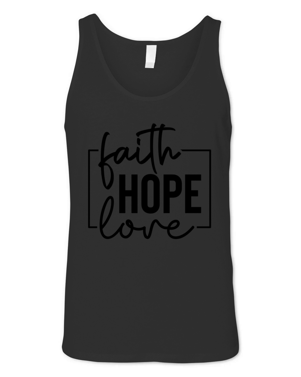 Faith Hope Love Unisex Jersey Tank
