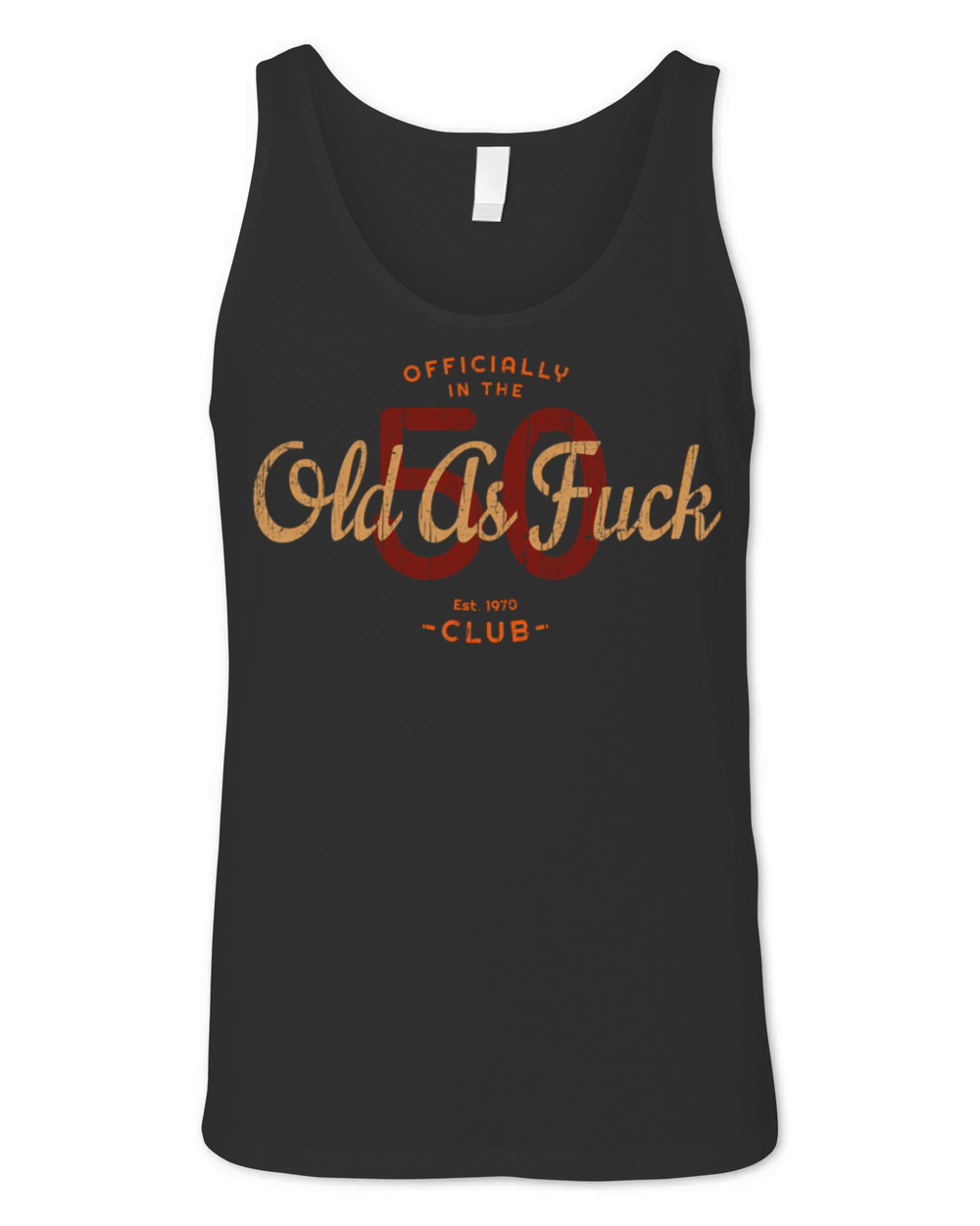 Humor 50Th Born In 1970 Old As Fuck Club Unisex Jersey Tank