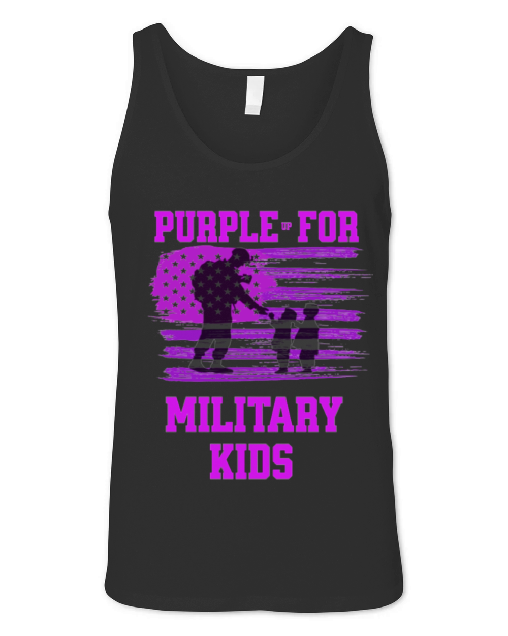 purple up for military kids Unisex Jersey Tank