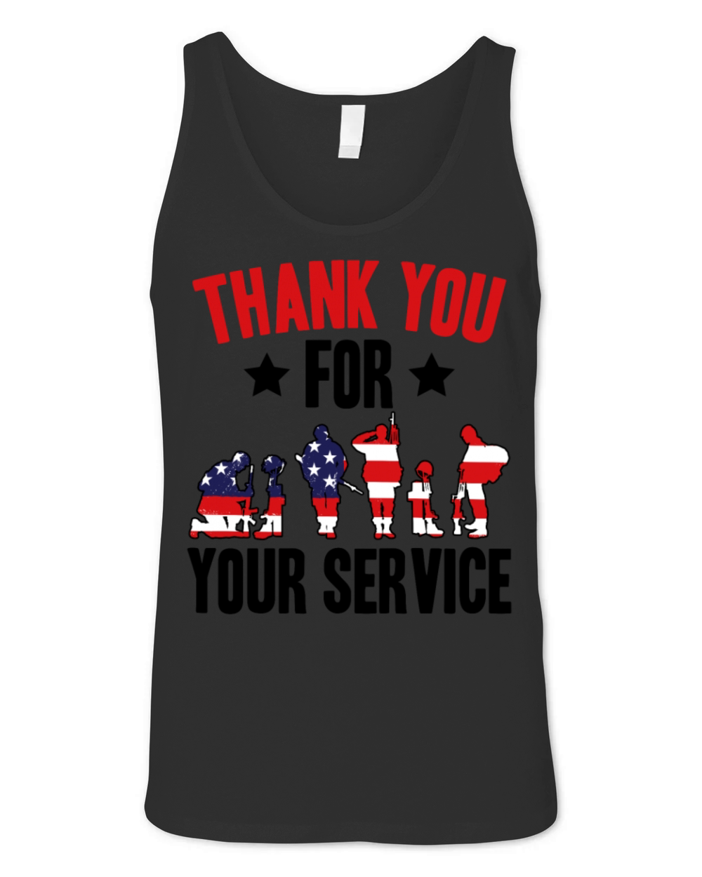 Veterans Day Thank You For Your Service Unisex Jersey Tank